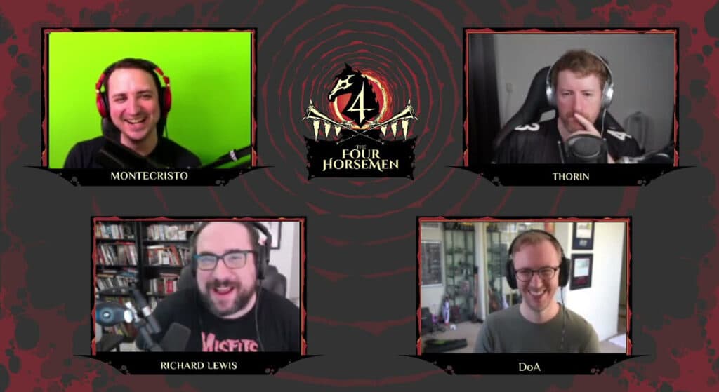 Deep esports insight from some of the oldest heads in the game, sprinkled with some shenanigans. (Image via Four Horsemen)