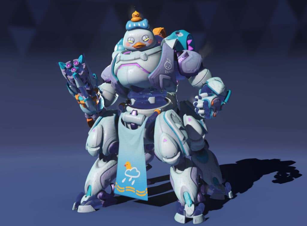 Rainy Ducky Orisa skin model (Image via Blizzard Entertainment)