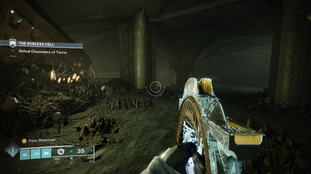 Drop down, then go forward instead of right. (Screenshot by esports.gg)