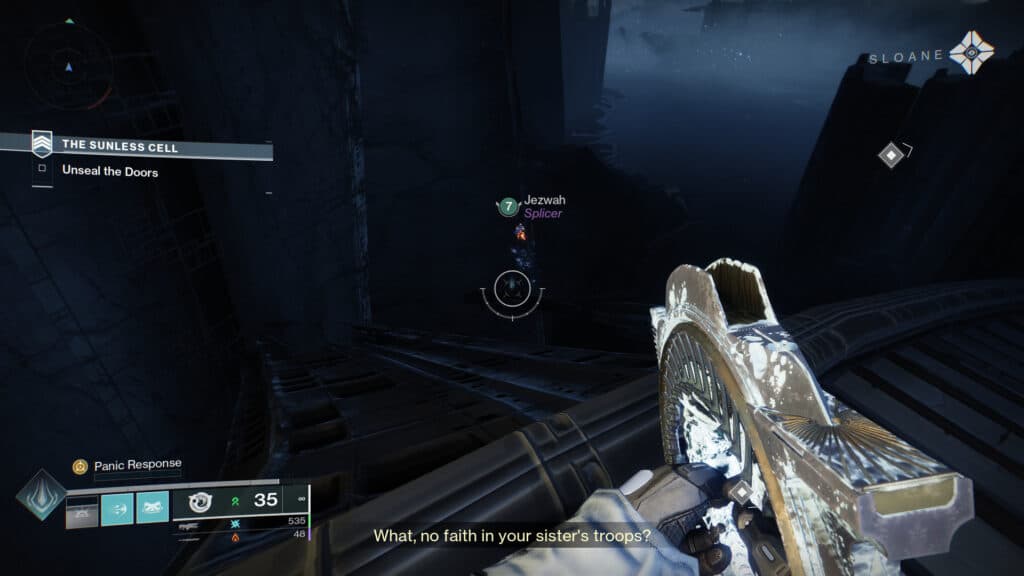 Look down to your left and behind you. (Screenshot by esports.gg)