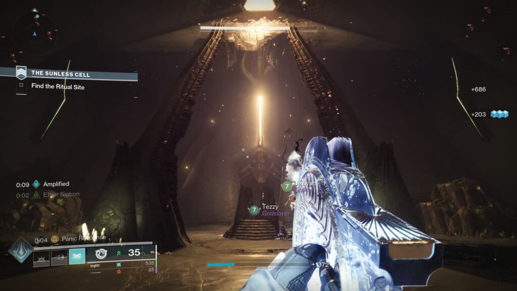 Defeat the Subjugator, then walk forward. (Screenshot by esports.gg)