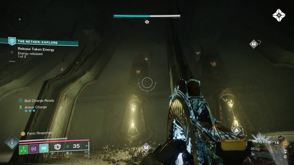 The doors will be directly in front of you. (Screenshot by esports.gg)