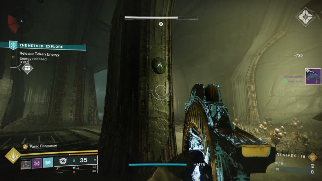 Find the Hive symbol plate, it should look like this. (Screenshot by esports.gg)