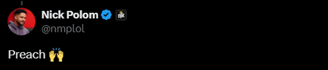 Nmplol's reply supporting Pokimane (Screenshot via esports.gg)