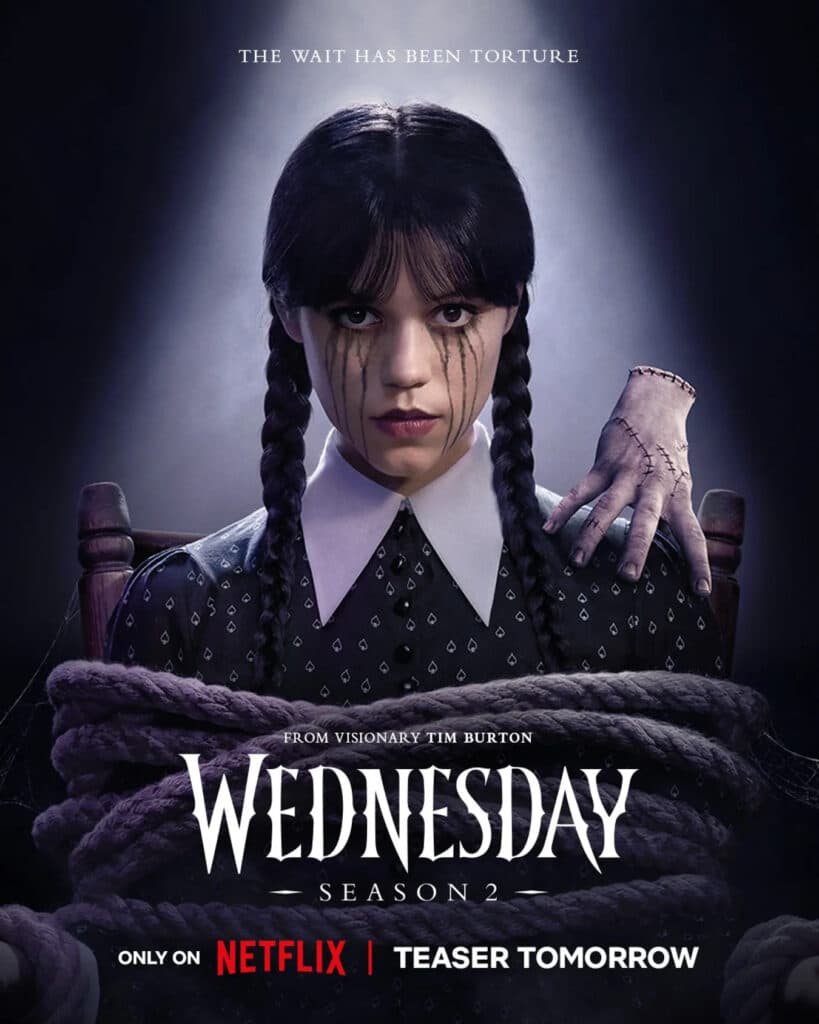 Wednesday Season 2 poster (Image via Netflix)