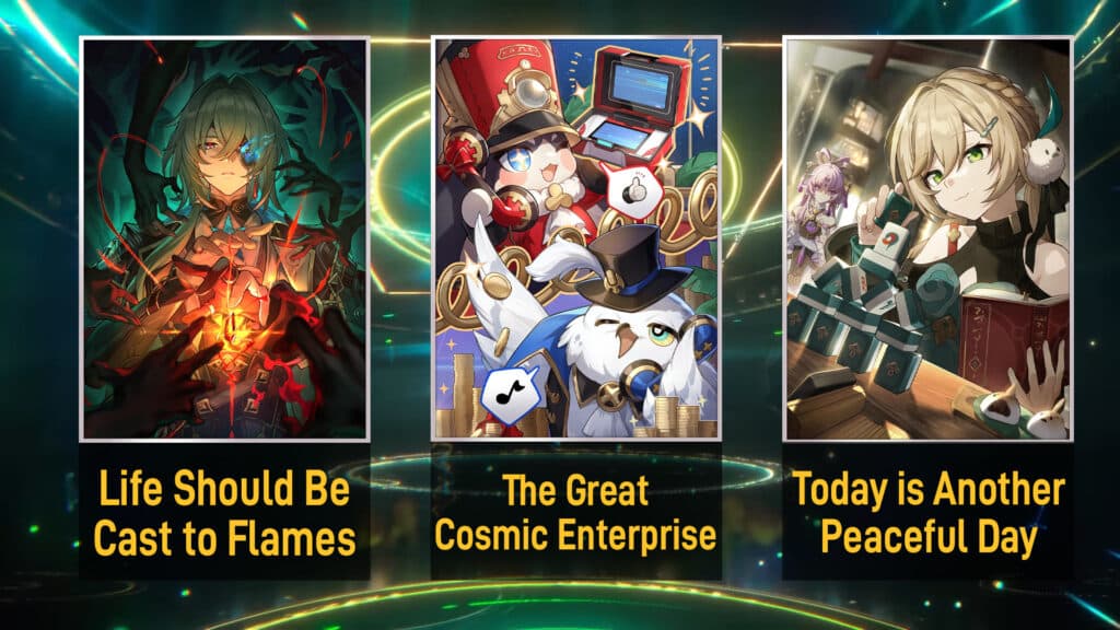 The best Light Cones for Anaxa (Graphic by esports.gg)