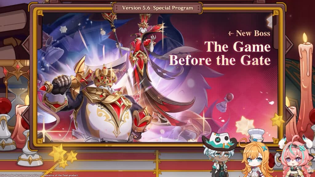 The new weekly boss is called The Game Before the Gate (Image by HoYoverse)