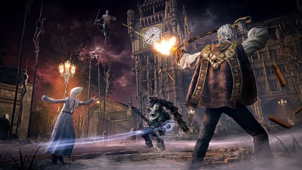 You can summon other entities to fight alongside you. (Image via FromSoftware)