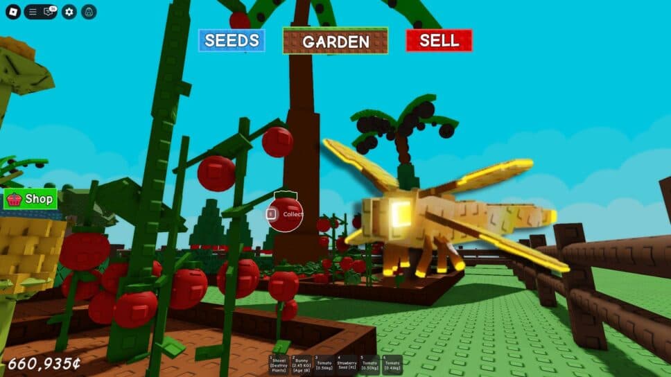 What does the Dragonfly do in Grow a Garden? cover image