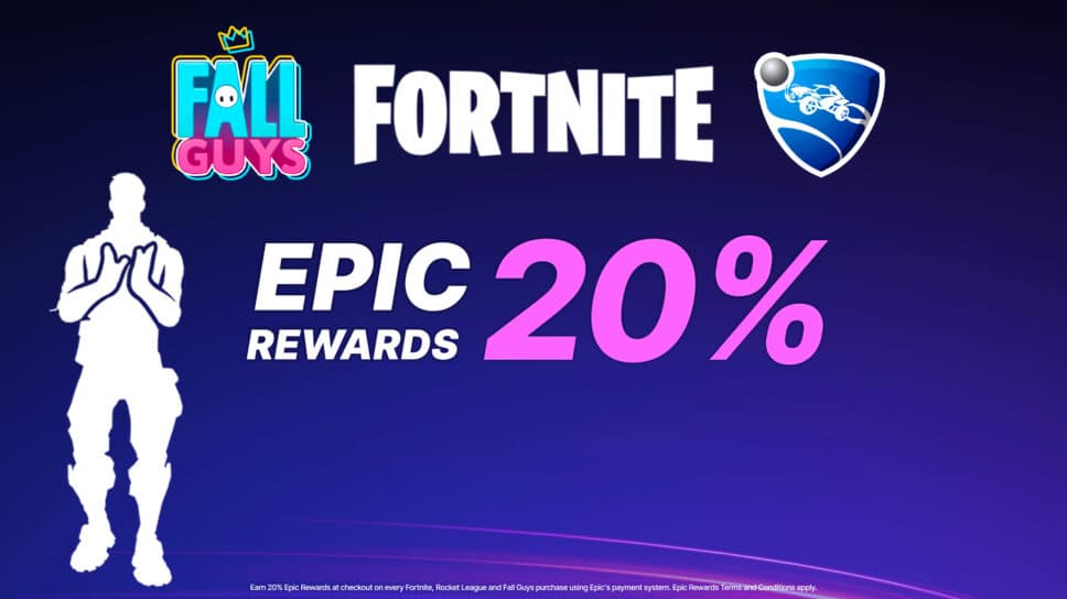 Epic Games now gives you 20% back on purchases in Fortnite, Rocket League, & Fall Guys cover image