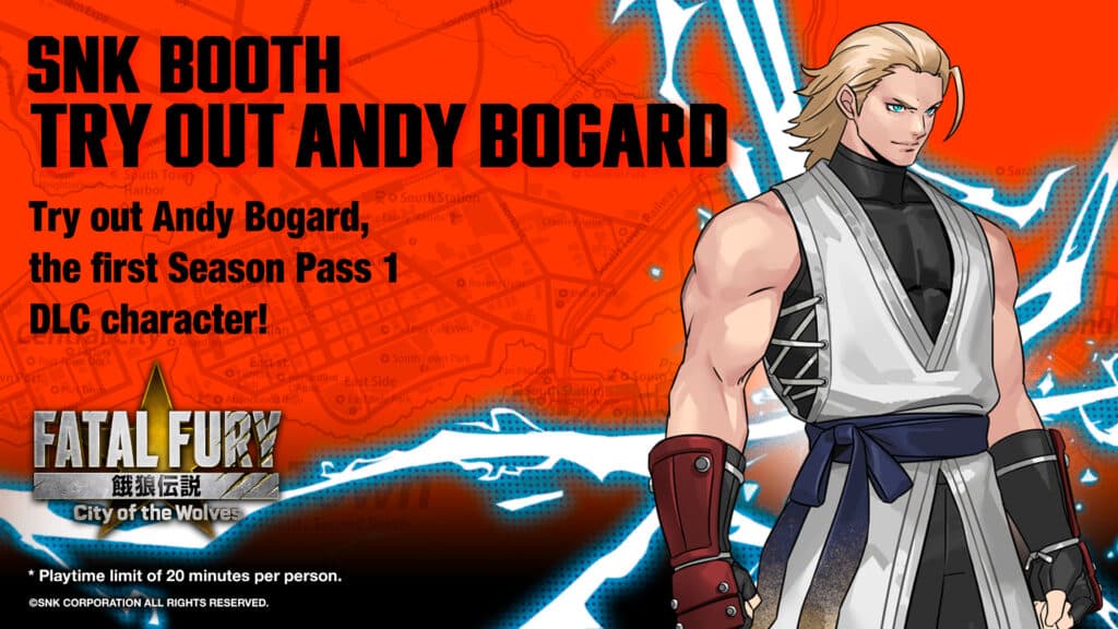 Andy Bogard is playable at Evo Japan 2025 (image via SNK Corporation)