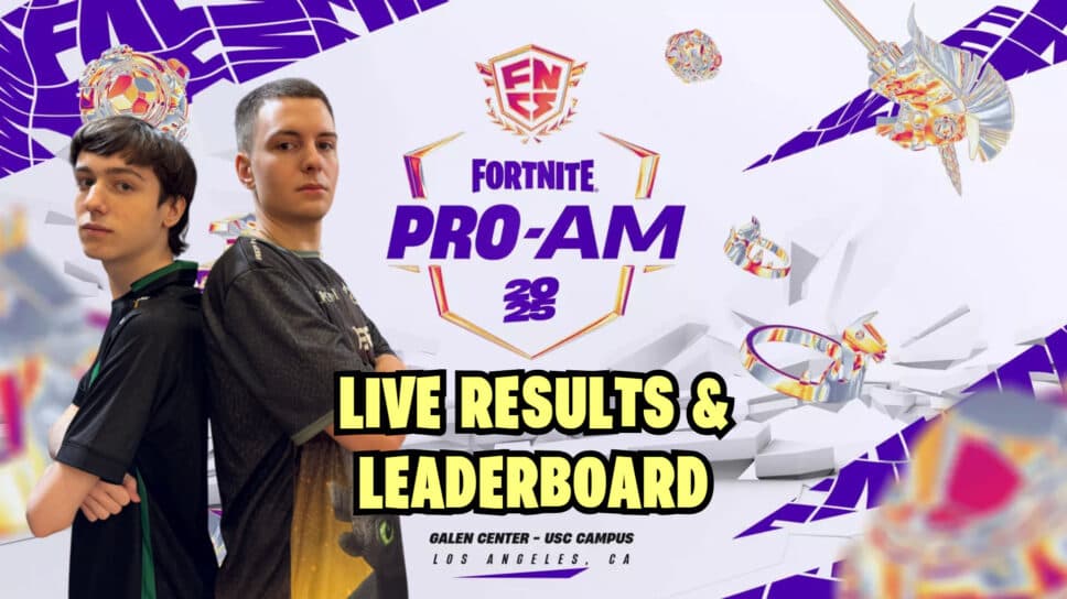 Fortnite FNCS Pro-Am 2025: Final results and leaderboard cover image