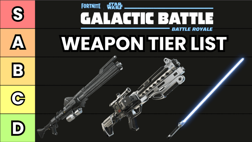 Fortnite Chapter 6 Season 3 Galactic Battle Weapon Tier List cover image