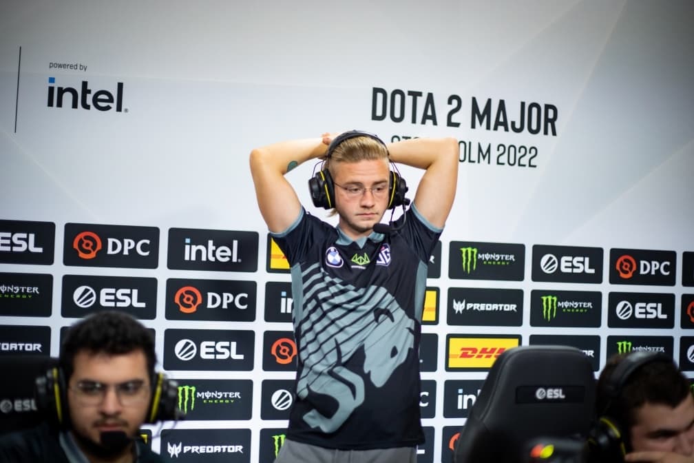 Johan "N0tail" Sundstein at ESL One Stockholm 2022 (Photo via ESL)