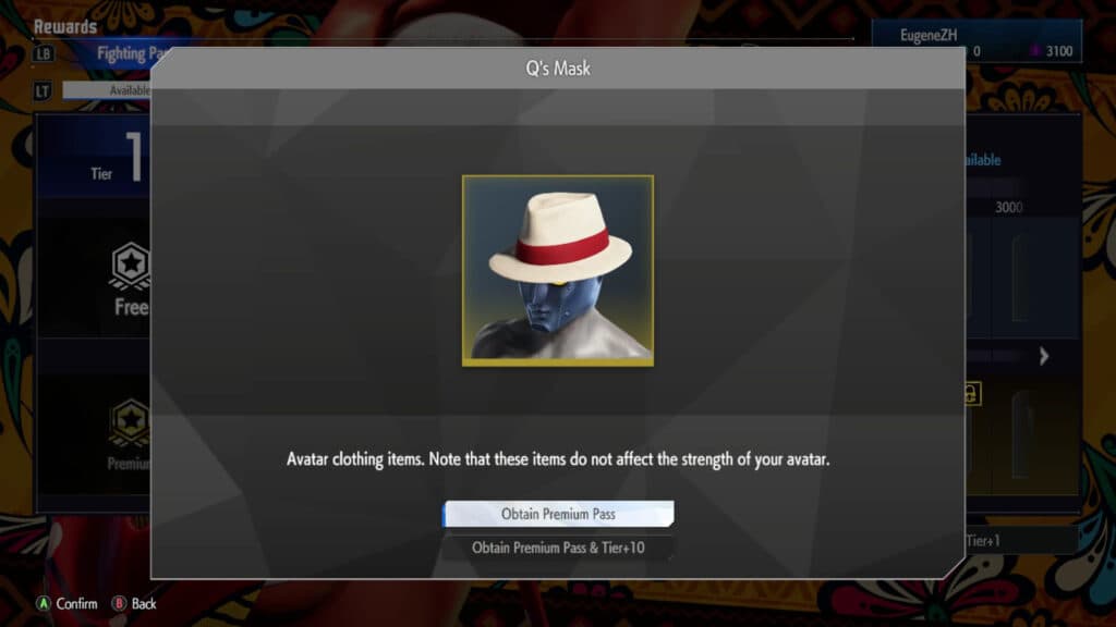 Elena SF6 Fighting Pass: Q's Mask (Image via esports.gg)