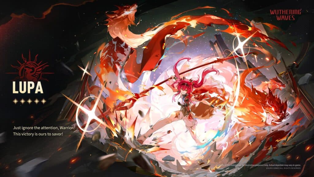 WuWa 2.4 drip marketing: Lupa (image via Kuro Games)