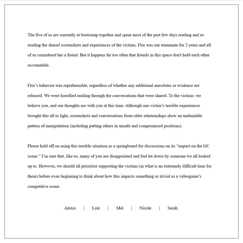 Shopify Rebellion Gold's shared statement (Image via SR meL @melanji/X)