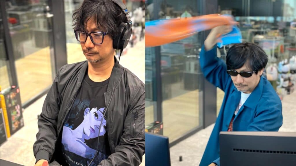 Hideo Kojima (likely) before and after the GTA 6 delay announcement. (Image via Hideo Kojima's Instagram)