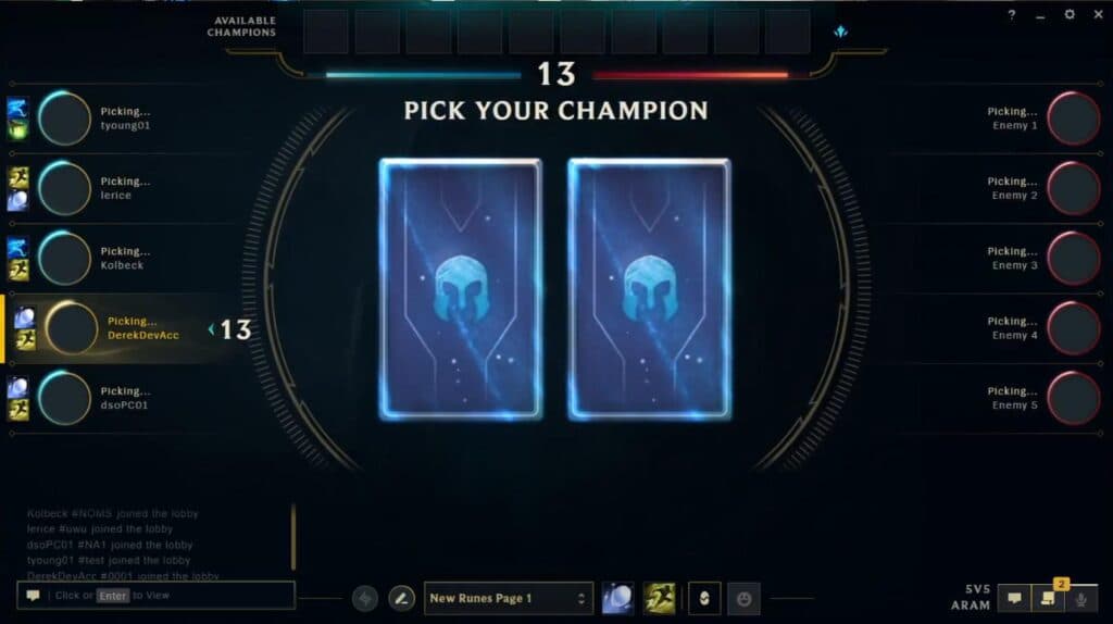 Champion cards (Image via Riot Games)