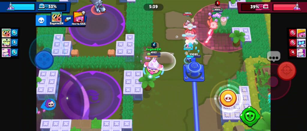 Hank on a Brawl Arena lane (Image via esports.gg)