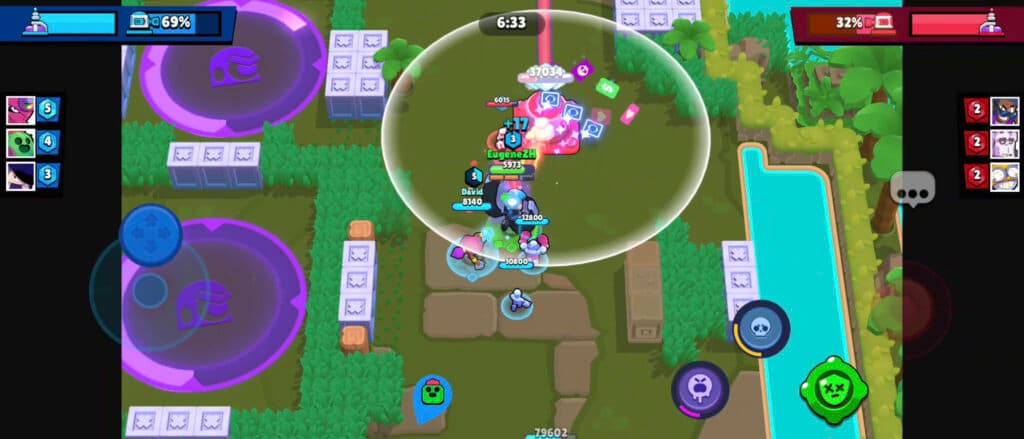 Destroying a turret in Brawl Arena (Image via esports.gg)