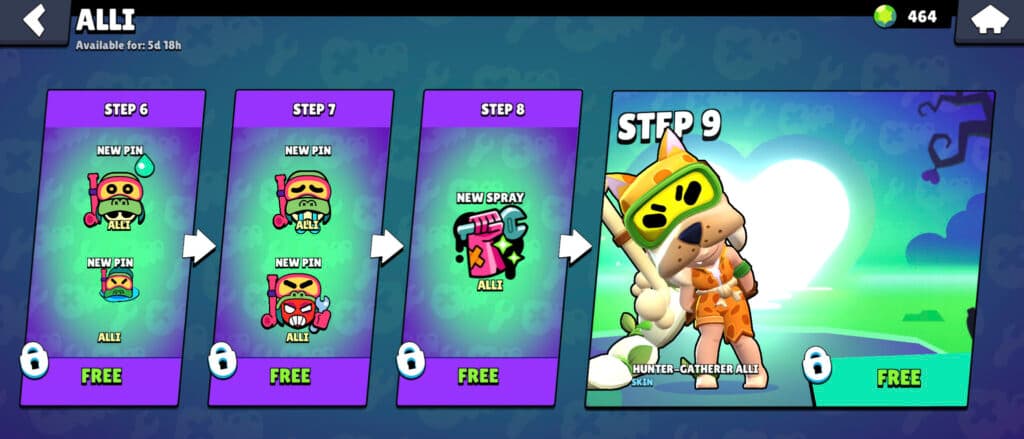 Alli in the Brawl Stars shop (image via esports.gg)