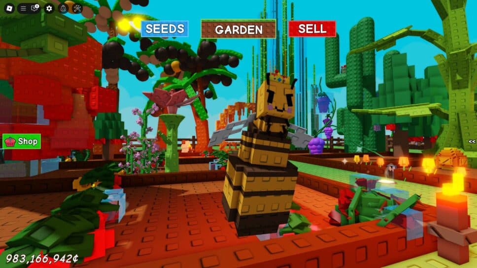 What does the Queen Bee do in Grow a Garden? cover image