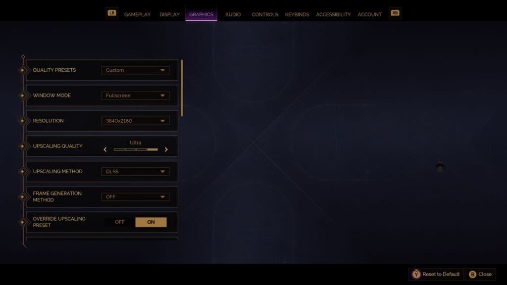 Dune: Awakening features a myriad of graphics options (Screenshot via esports.gg)