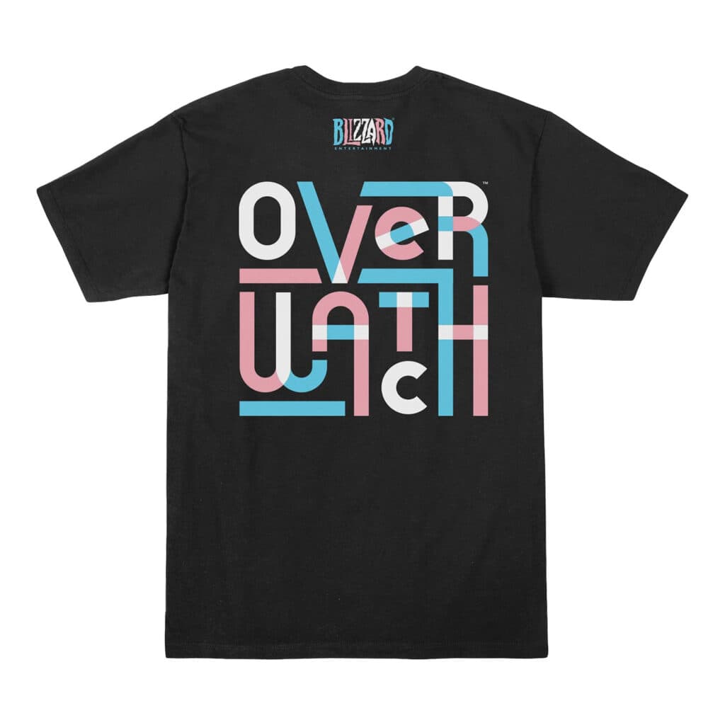 Overwatch Pride Black T-Shirt (Image via Blizzard Entertainment)