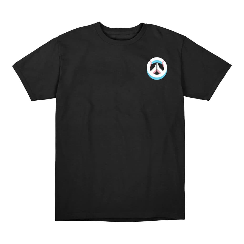 Proceeds from this Overwatch 2 t-shirt supports GLAAD (Image via Blizzard Entertainment)