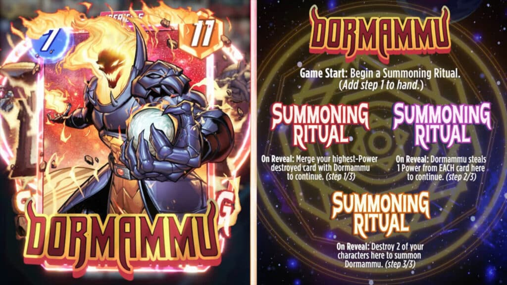 How Dormammu works in Marvel Snap (Image via Second Dinner)