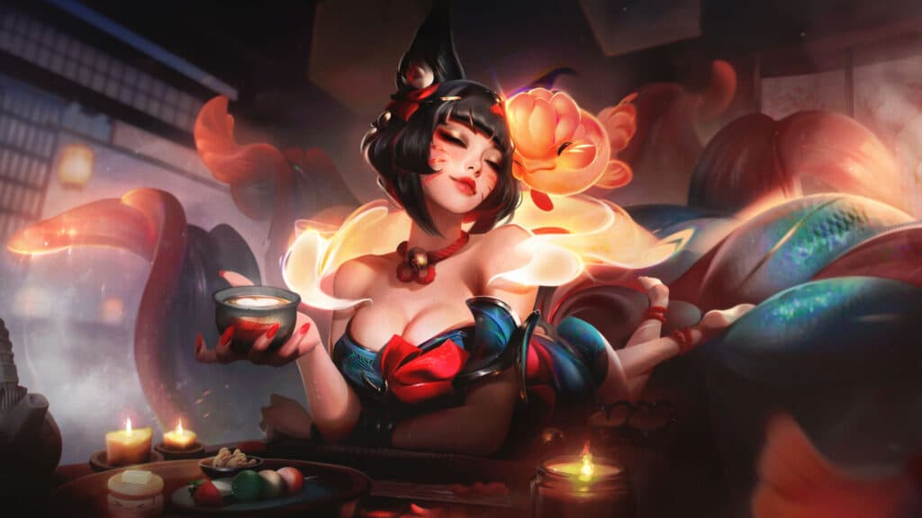 After Hours Mythic Variant Ahri splash art (Image via Riot Games)
