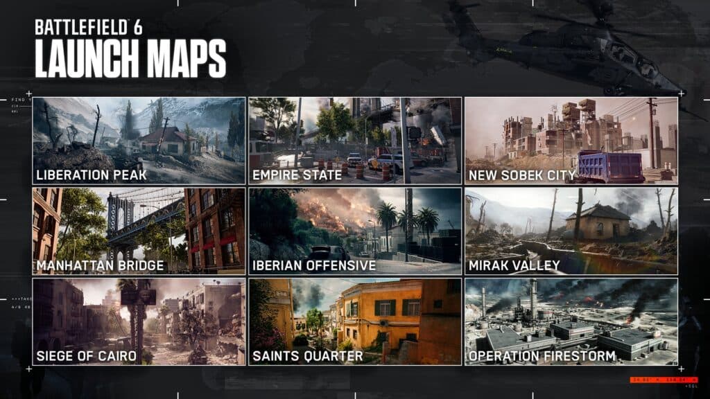 BF 6 maps (Image via EA)