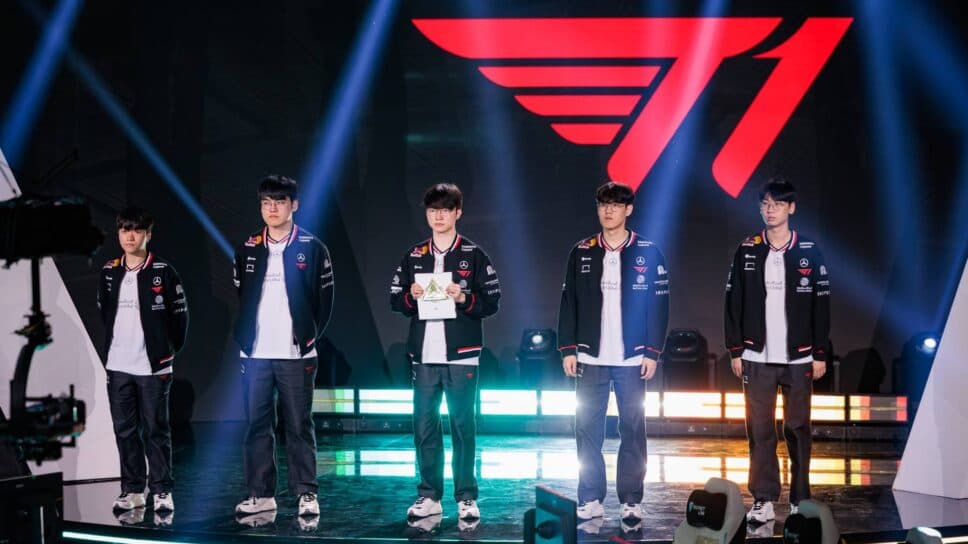 T1 stumble but still eliminate KOI from the League of Legends EWC 2025 cover image