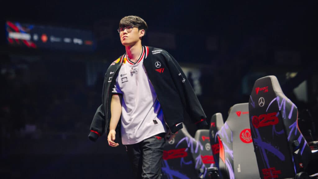 Oner is the first jungler to reach 500 assists in the MSI tournaments (Image via Colin Young-Wolff | Riot Games)