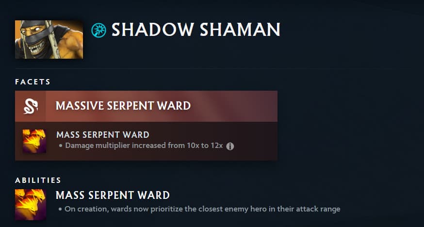 Shadow Shaman changes (Image via <a href="https://www.dota2.com/patches/7.39" target="_blank" rel="noreferrer noopener">Dota 2</a>)