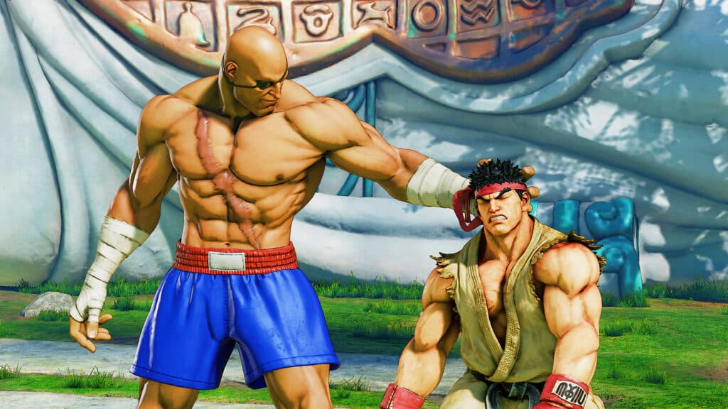 Sagat and Ryu in SFV (image via Capcom)