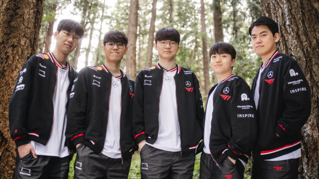 T1 won against CFO by 3-2 at their first match of the MSI 2025 (Image via Liu YiCun | Riot Games)