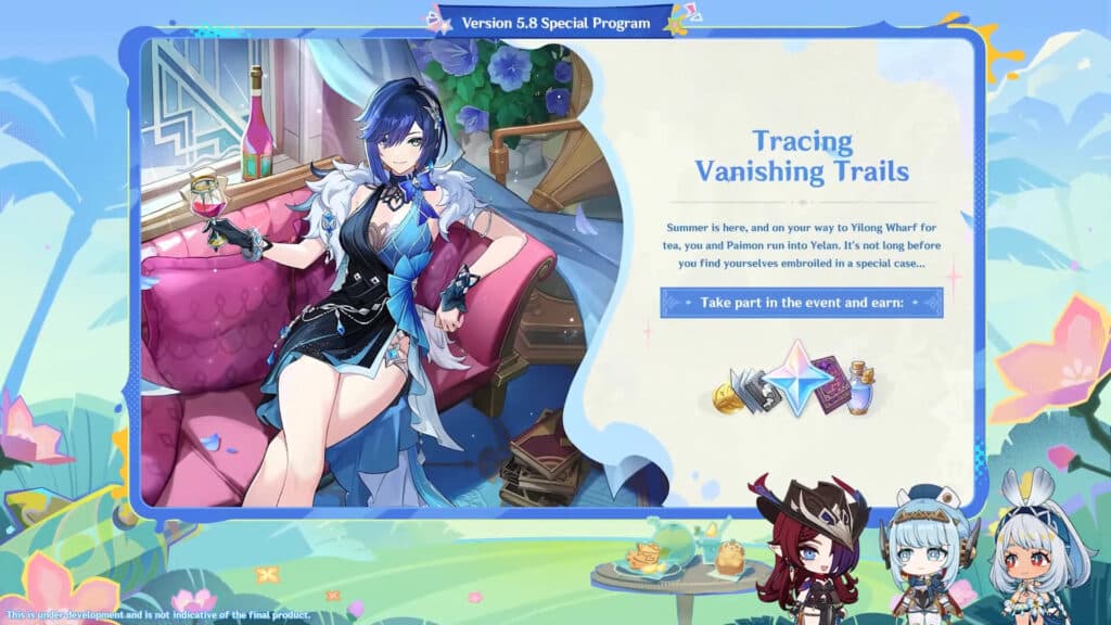 Tracing Vanish Trails event preview (Image via HoYoverse)
