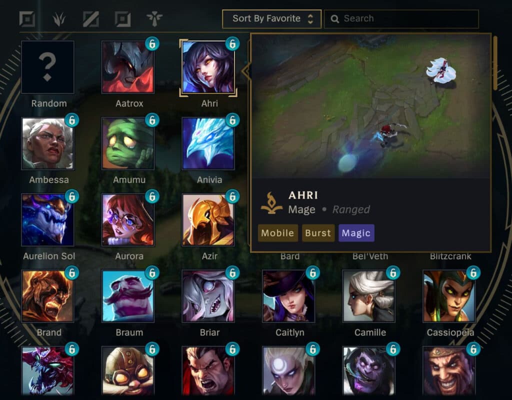 Ability preview during champion selection (Image by Riot Games)