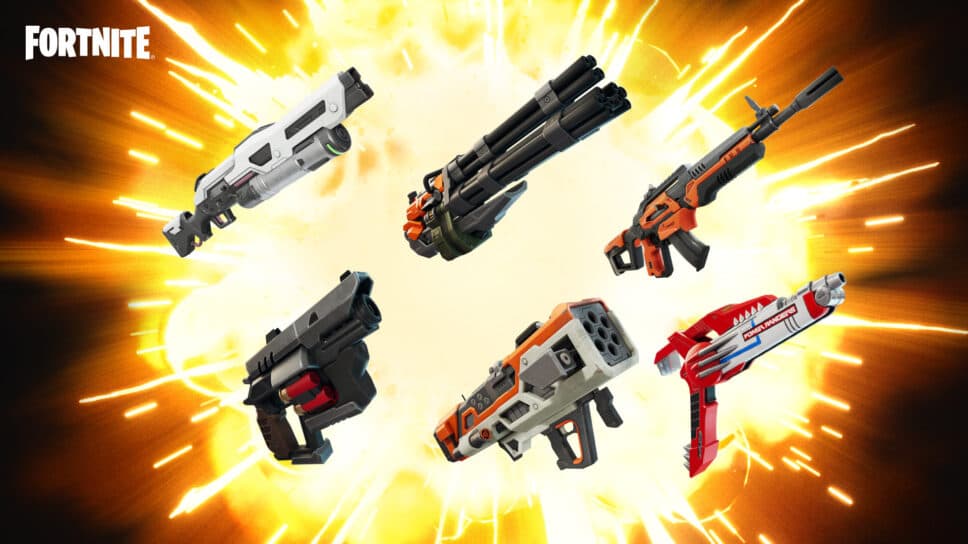 All new weapons in Fortnite Chapter 6 Season 4 cover image