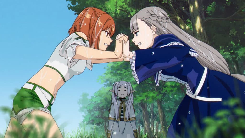 Kanne and Lawine fighting (Image via Crunchyroll)