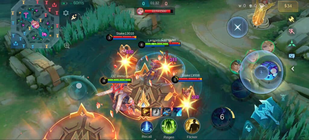 Try to pull as many enemies as possible with your Ultimate. (Screenshot via esports.gg)