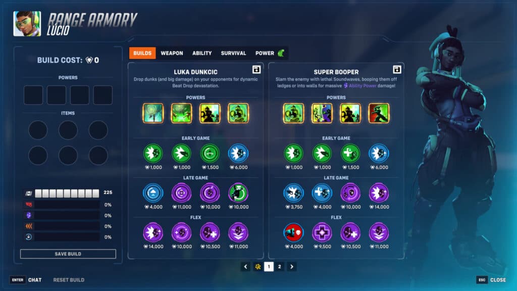 Overwatch 2 Luka Stadium build (Image via Blizzard Entertainment)