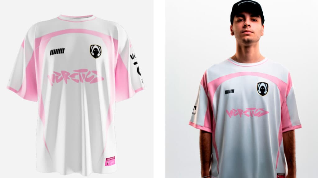 Team Heretics debut pink jersey ahead of Champions 2025 (Image via Team Heretics store)