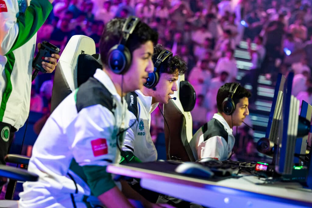 Rocket League Team Falcons (photo by Esports World Cup | Viola Schuldner)