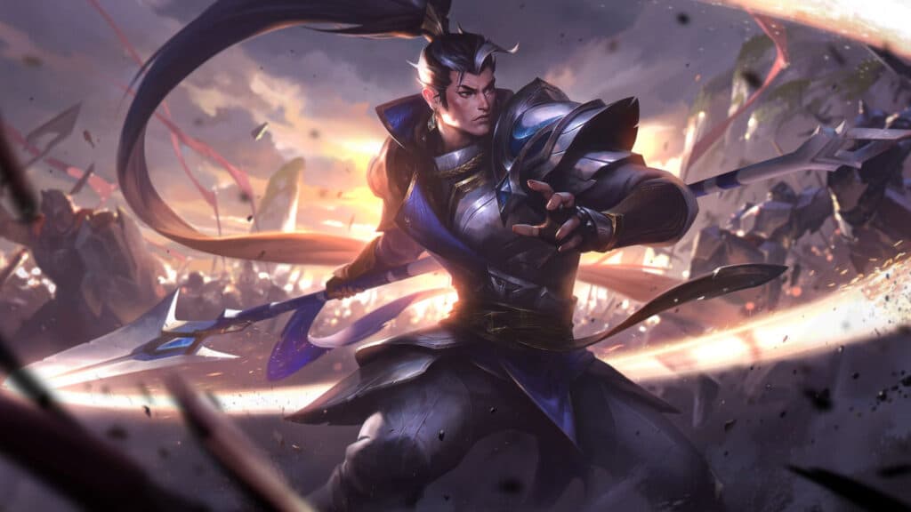 Xin Zhao default splash art (Image via Riot Games)