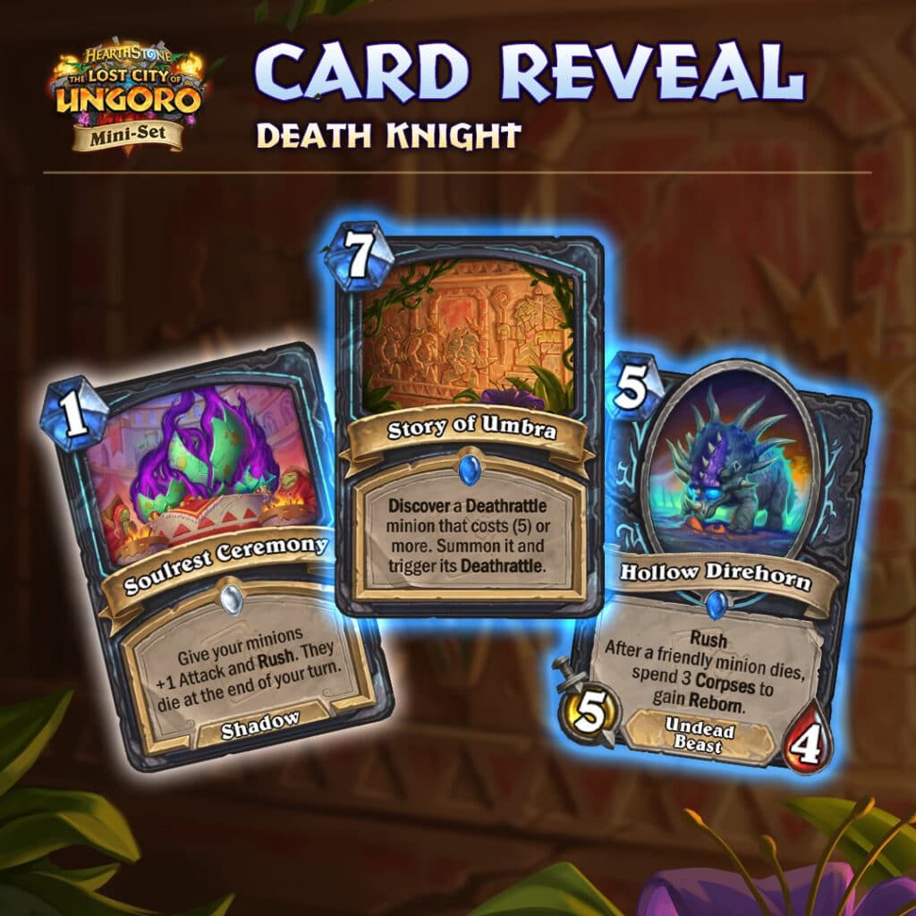 Day of Rebirth Mini-Set cards (Image via Blizzard Entertainment)