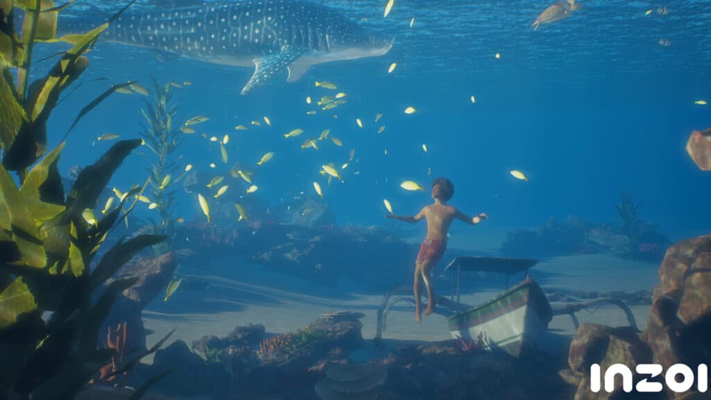 Snorkeling in inZOI (Image by KRAFTON)