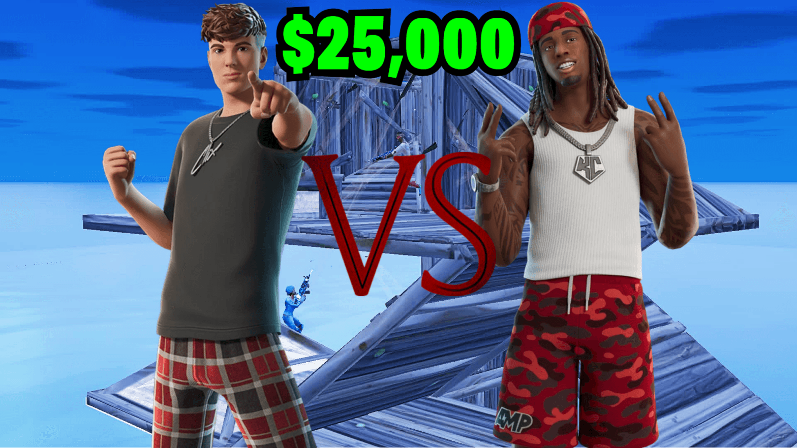 Kai Cenat loses $25K Fortnite 1v1 to Clix despite having a 99-kill lead